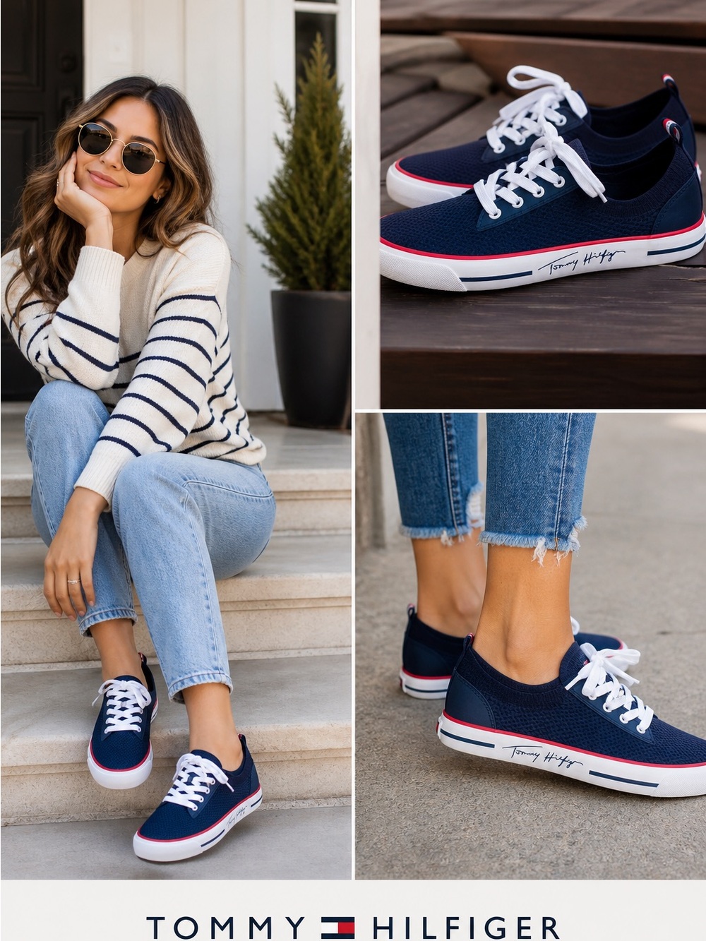 Tommy Hilfiger Zapatillas Gessie for Women Black/ Zs 9M